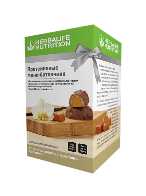 Протеиновые мини-батончики: Ваниль в хрустящей карамели